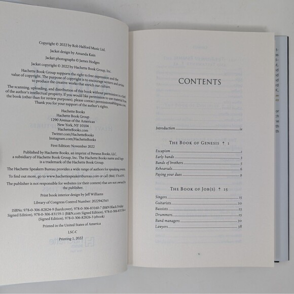 Signed Rob Halford Biblical Heavy Metal Scriptures Book Autographed 1st Edition - Picture 6 of 10